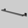 Gerader Haltegriff MODULAR aus Stahl, schwarz pulverbeschichtet, für barrierefreie Badezimmer.