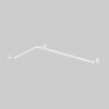 Winkelhandlauf Stahl Weiß Horizontal-Horizontal – MODULAR