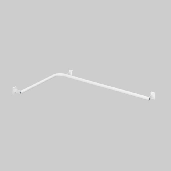 Winkelhandlauf Stahl Weiß Horizontal-Horizontal – MODULAR
