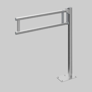 Freistehender Stützklappgriff Edelstahl geschliffen Satin – MODULAR
