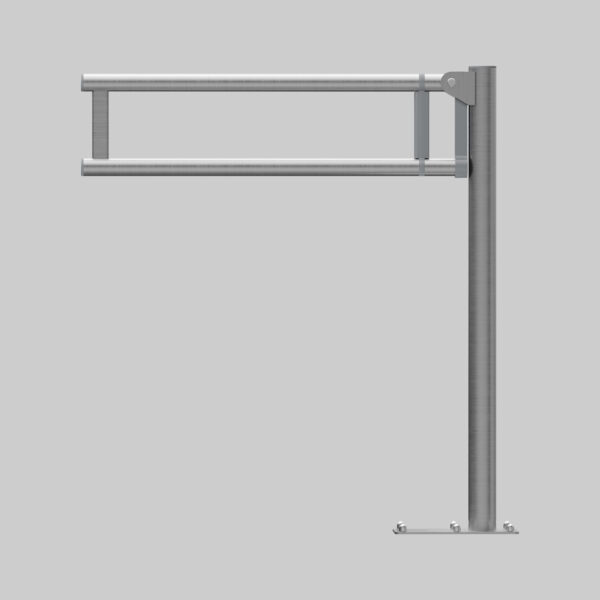 MODULAR Stützklappgriff freistehend Edelstahl geschliffen Ø32 mm