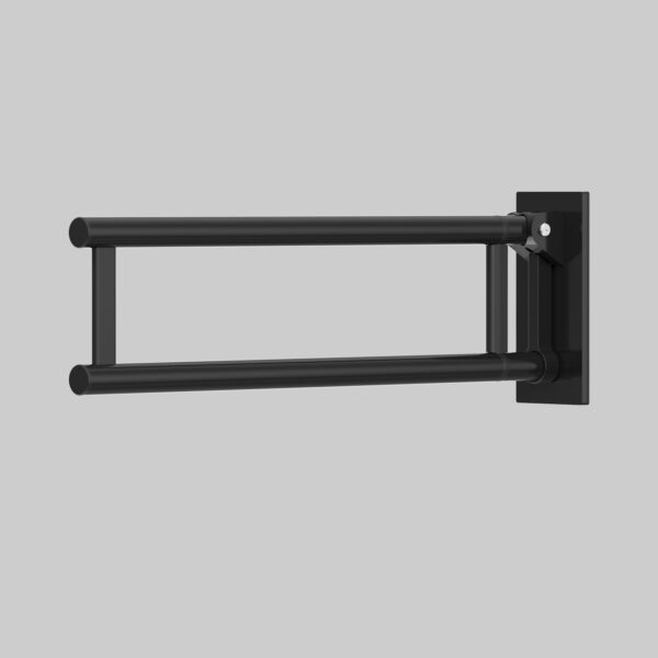 Stützklappgriff Stahl Schwarz MODULAR – Seitenansicht